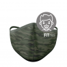 Mascarilla FITmask Green Camo - Niño Orejera
