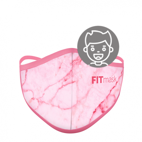 Mascarilla FITmask PRO Pink Marble - Niño